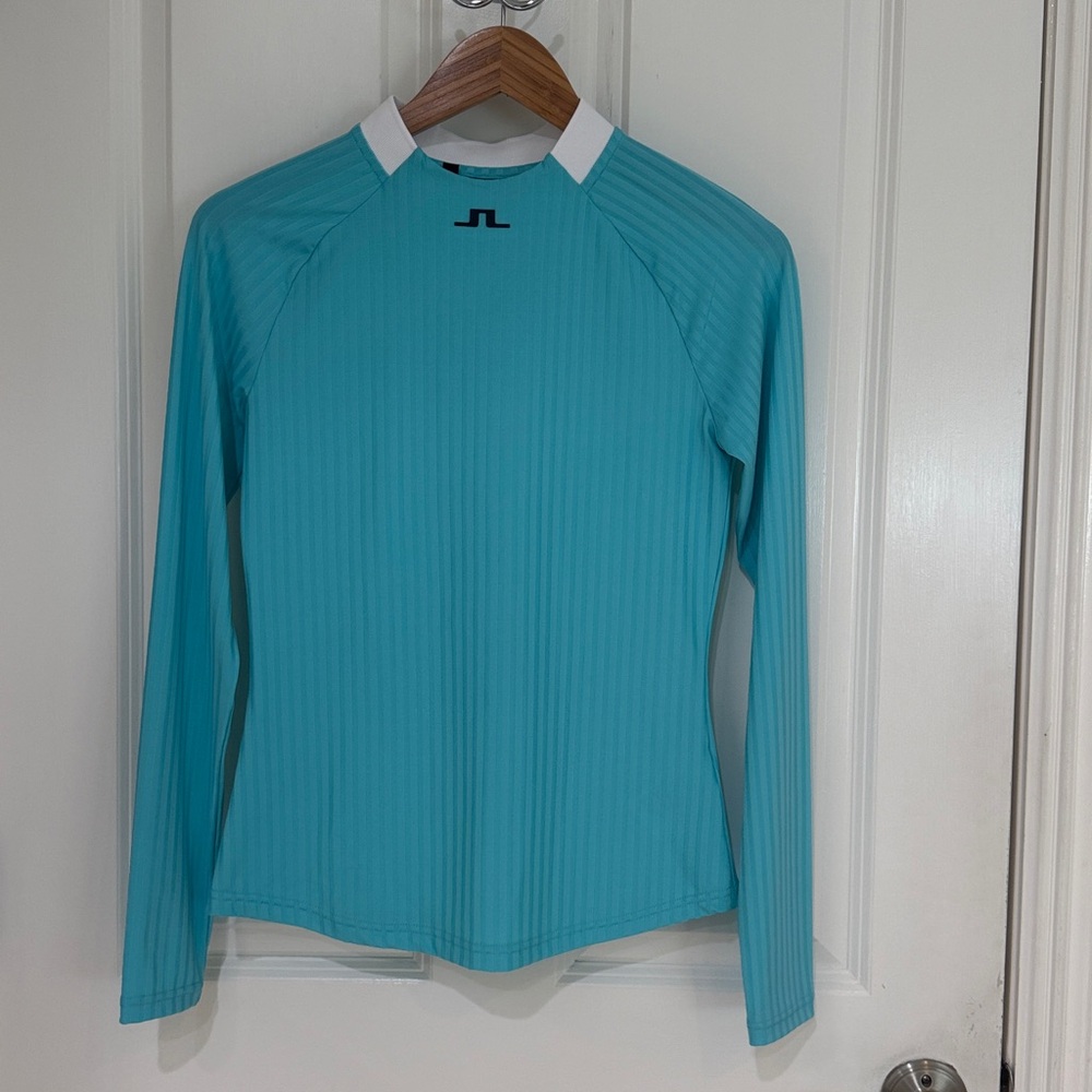 J.Lindeberg Teal Long Sleeve Top